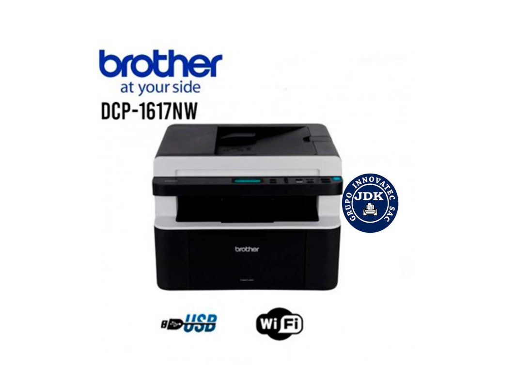 IMPRESORA MULTIFUNCIONAL LASER BROTHER B/N. DCP-1617NW WIFI